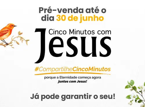 Pré-venda Cinco Minutos Com Jesus 2026