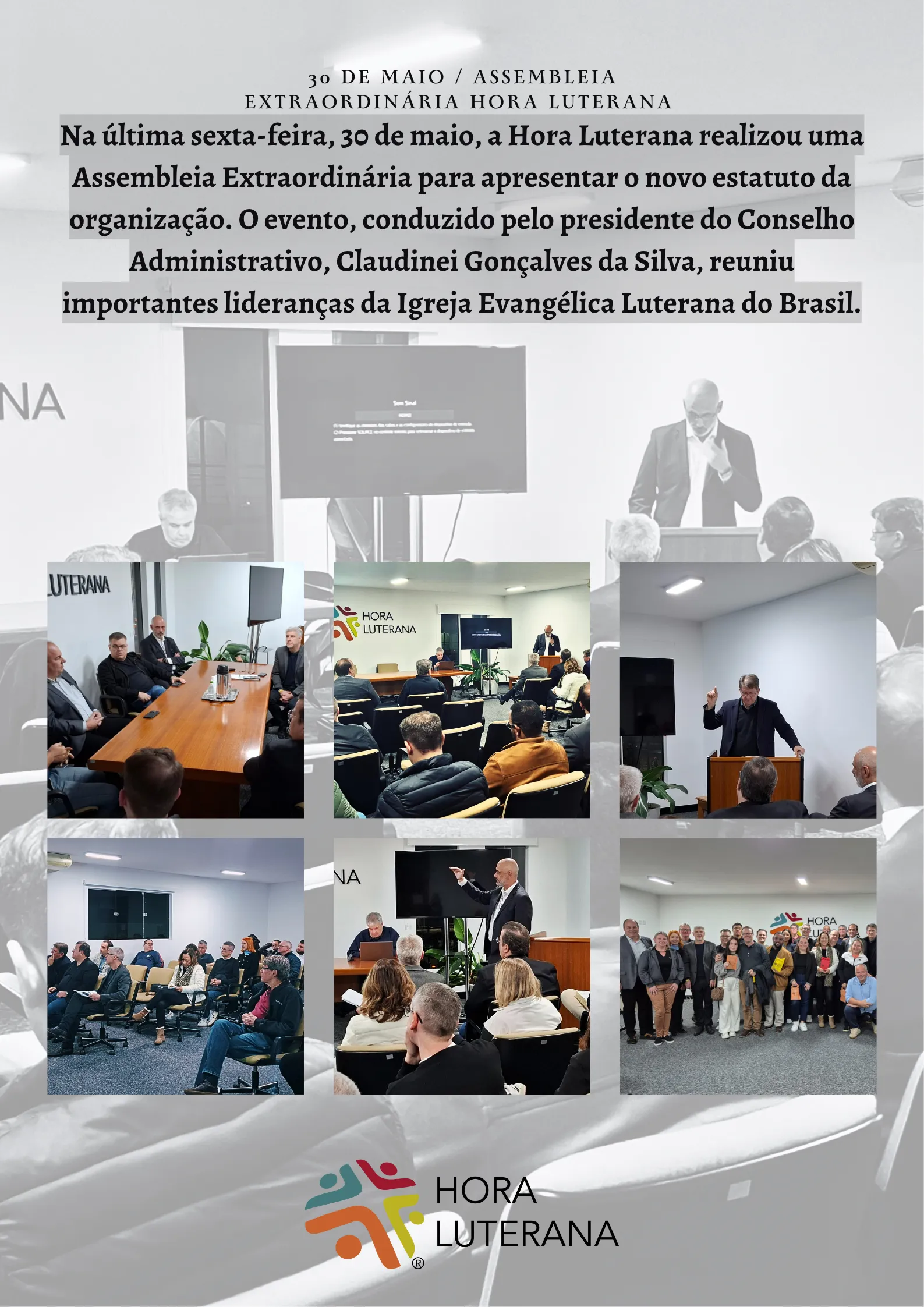 Assembleia Extraordinária apresenta o novo estatuto da Hora Luterana